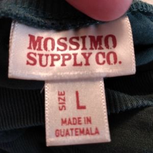 Mossimo Green T Shirt Dress Drawstring Waist Size Large